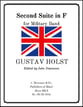 Second Suite in F Concert Band sheet music cover